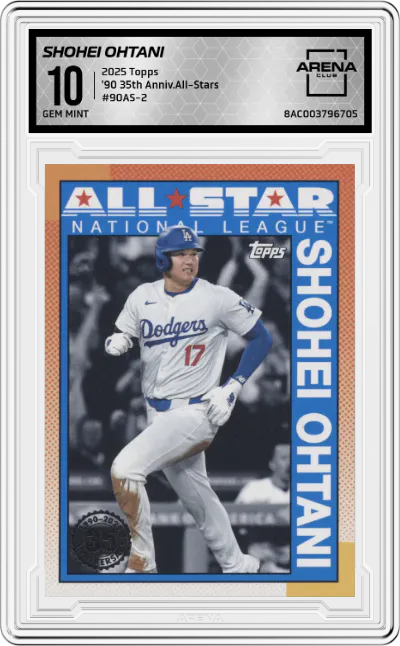 2025 Topps '90 35th Anniv.All-Stars Shohei Ohtani #90AS-2 ARENA CLUB 10
