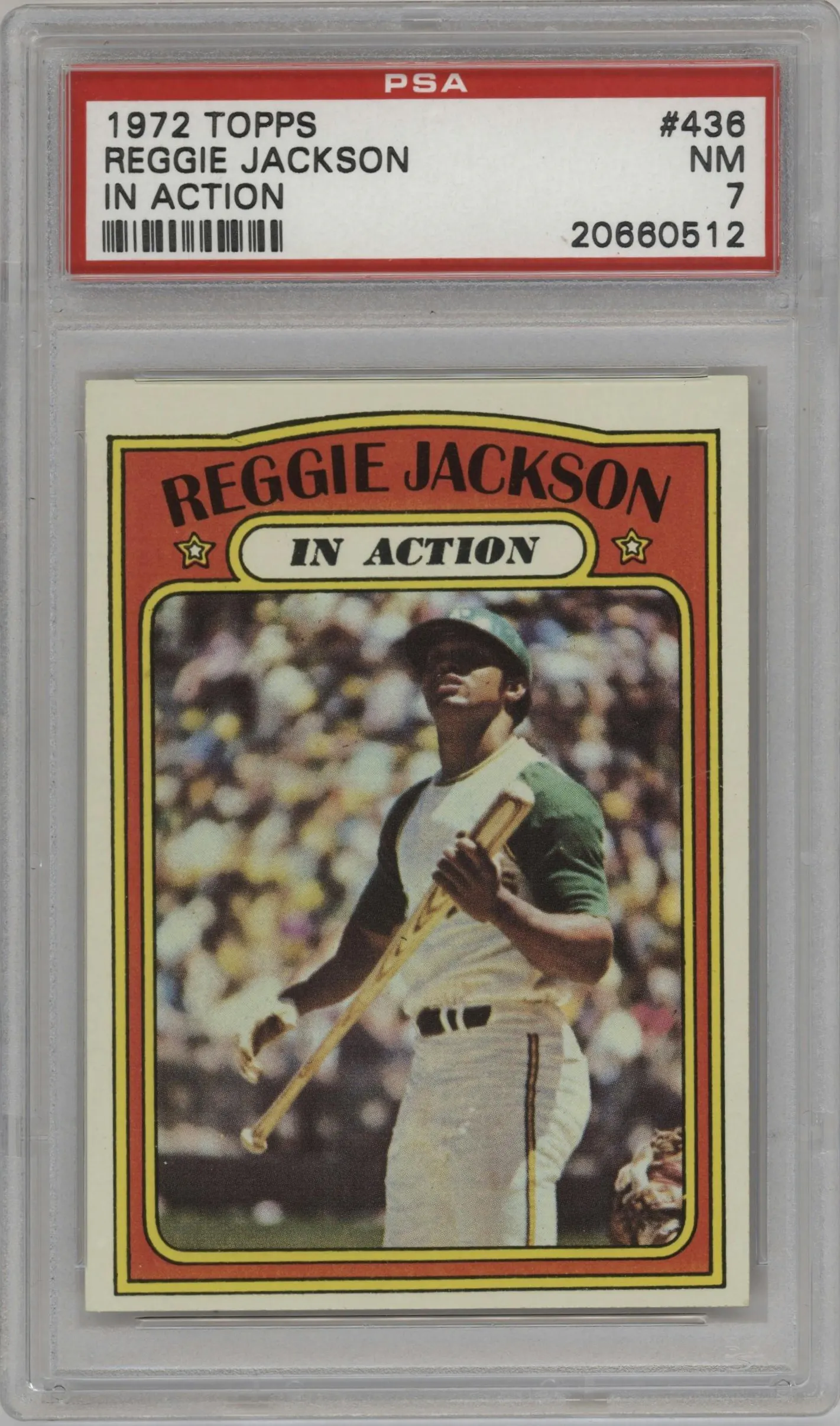 1972 Topps Reggie Jackson #436 PSA 7