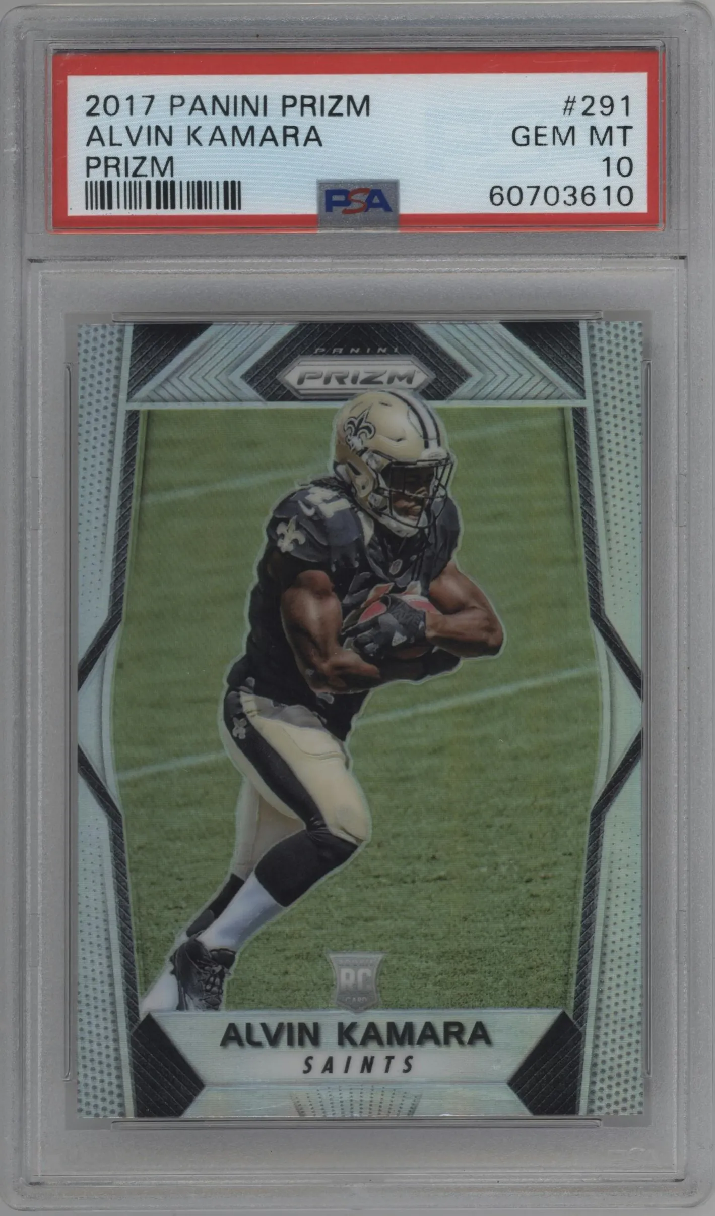 2017 Panini Prizm Alvin Kamara Prizm #291 PSA 10