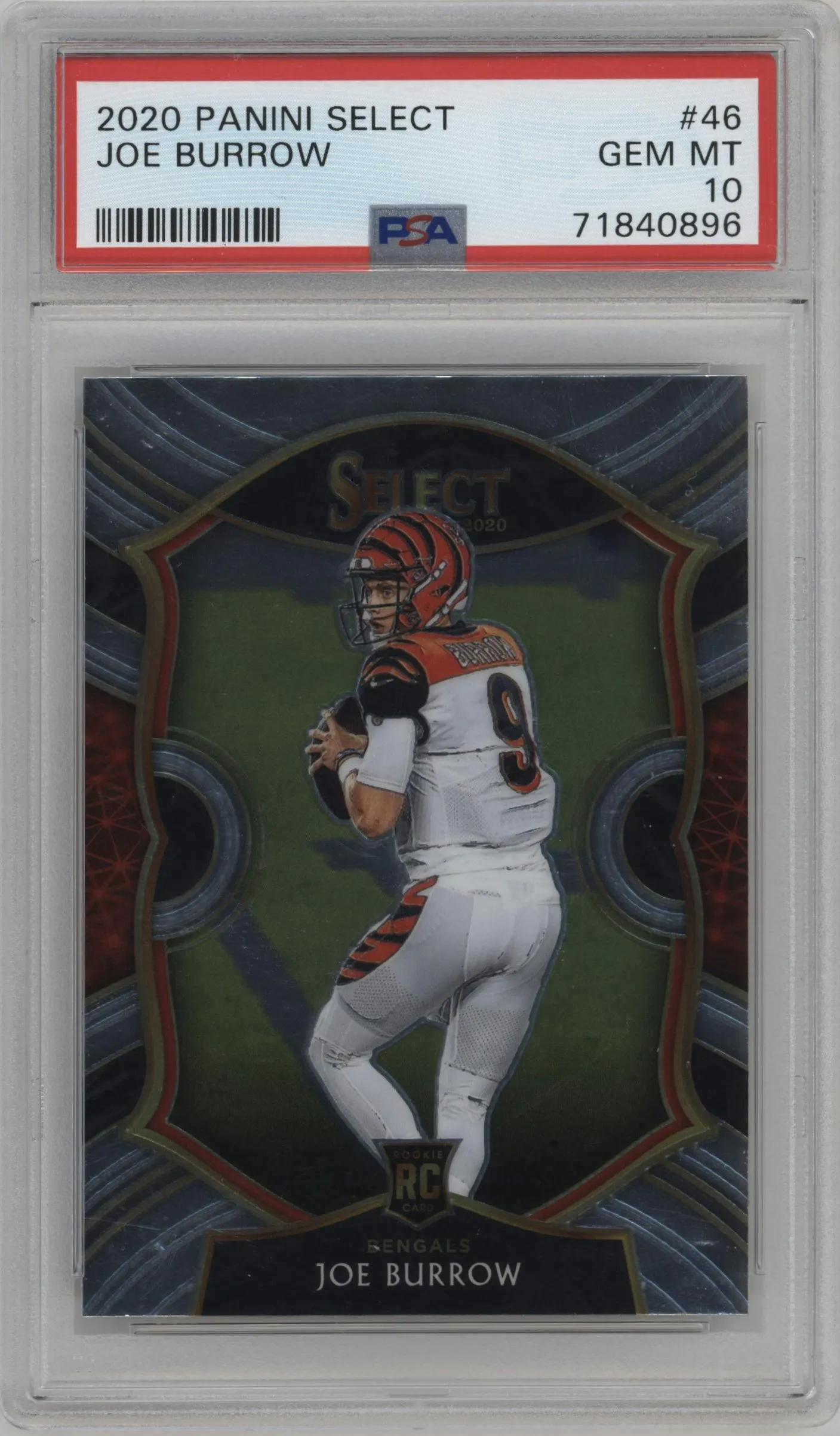 2020 Panini Select Joe Burrow #46 PSA 10