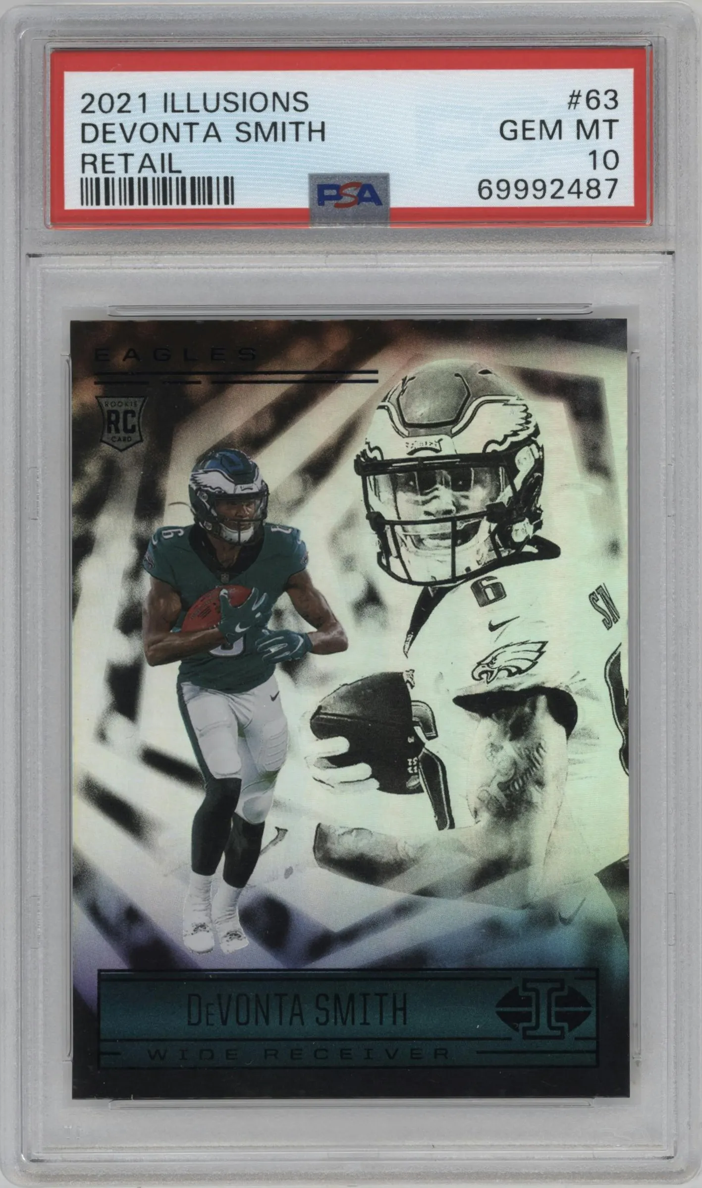 2021 Panini Illusions DeVonta Smith Retail #63 PSA 10