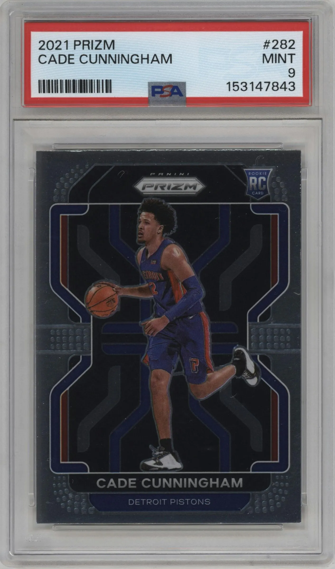 2021 Panini Prizm Cade Cunningham #282 PSA 9