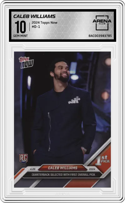 2024 Topps Now Caleb Williams #D-1 ARENA CLUB 10