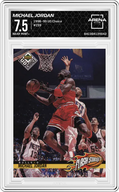 1998 Upper Deck Choice Michael Jordan #159 ARENA CLUB 7.5