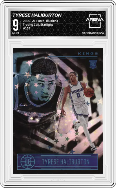 2020 Panini Illusions Tyrese Haliburton Trophy Collection Starlight #153 ARENA CLUB 9