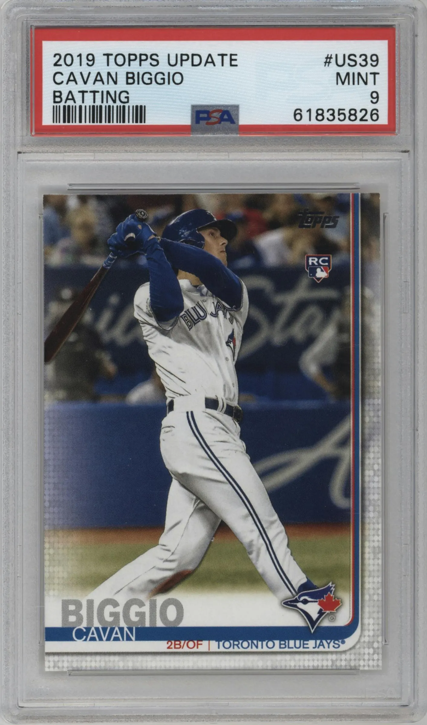 2019 Topps Update Cavan Biggio PSA 9