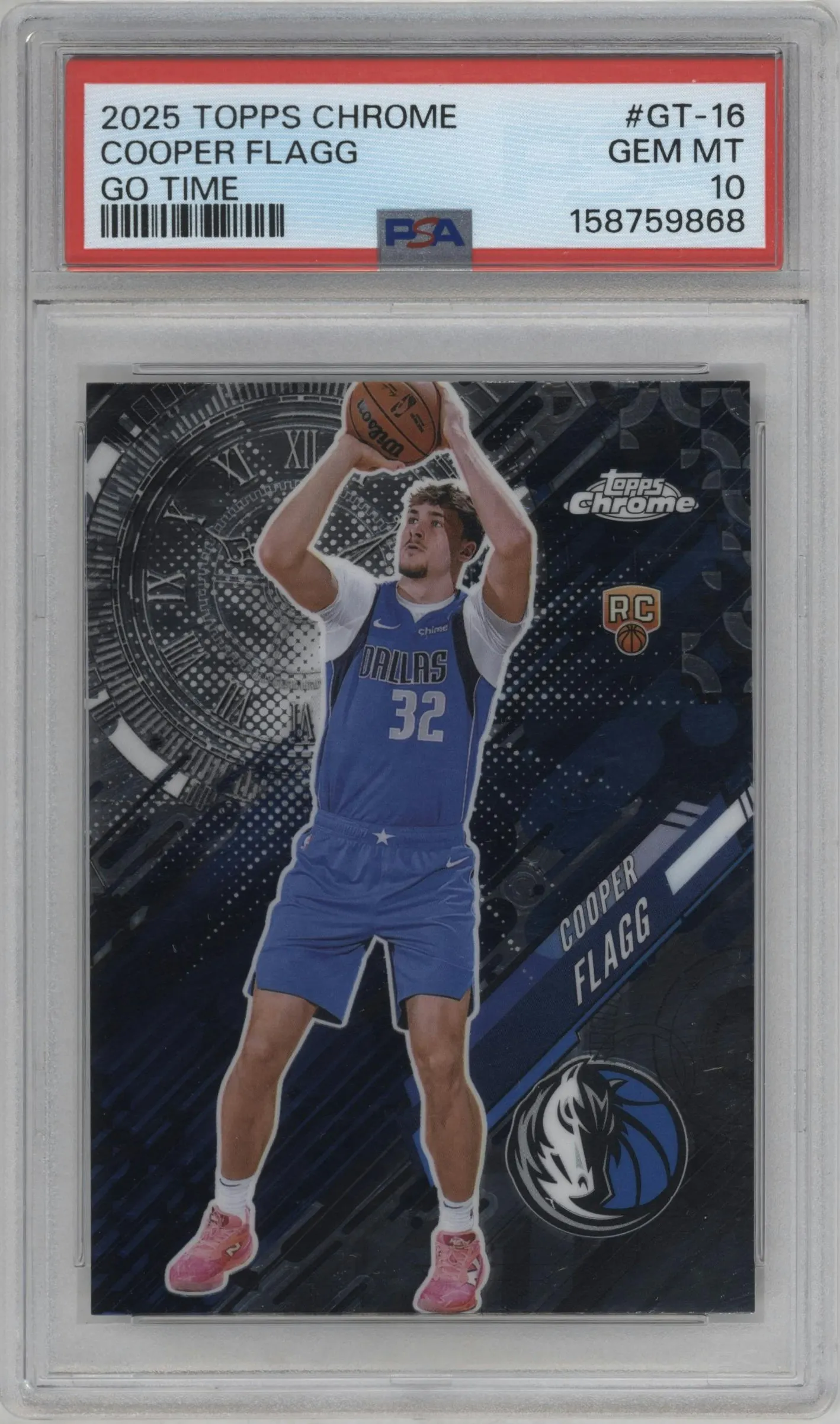2025 Topps Chrome Go Time Cooper Flagg #GT-16 PSA 10