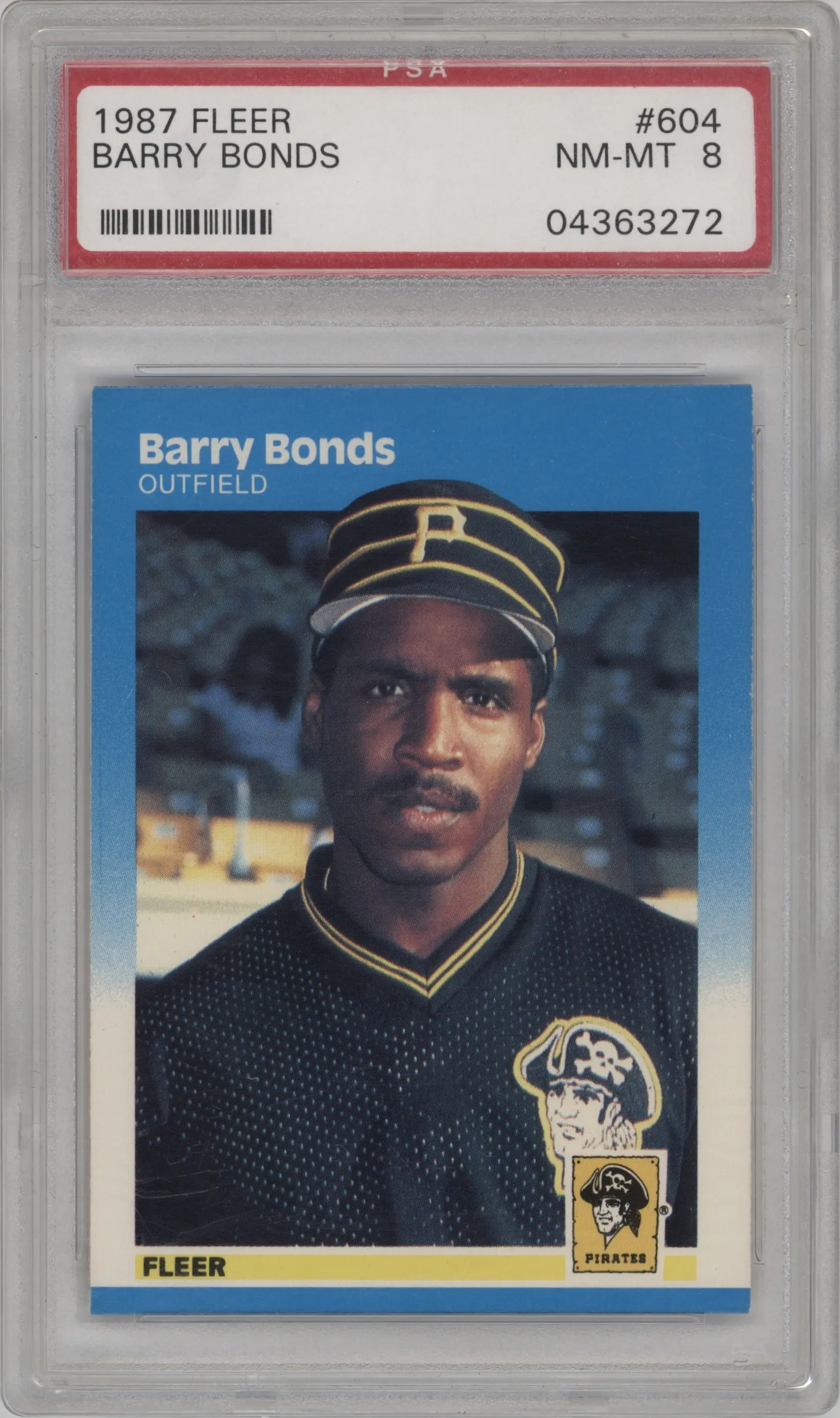 1987 Fleer Barry Bonds PSA 8
