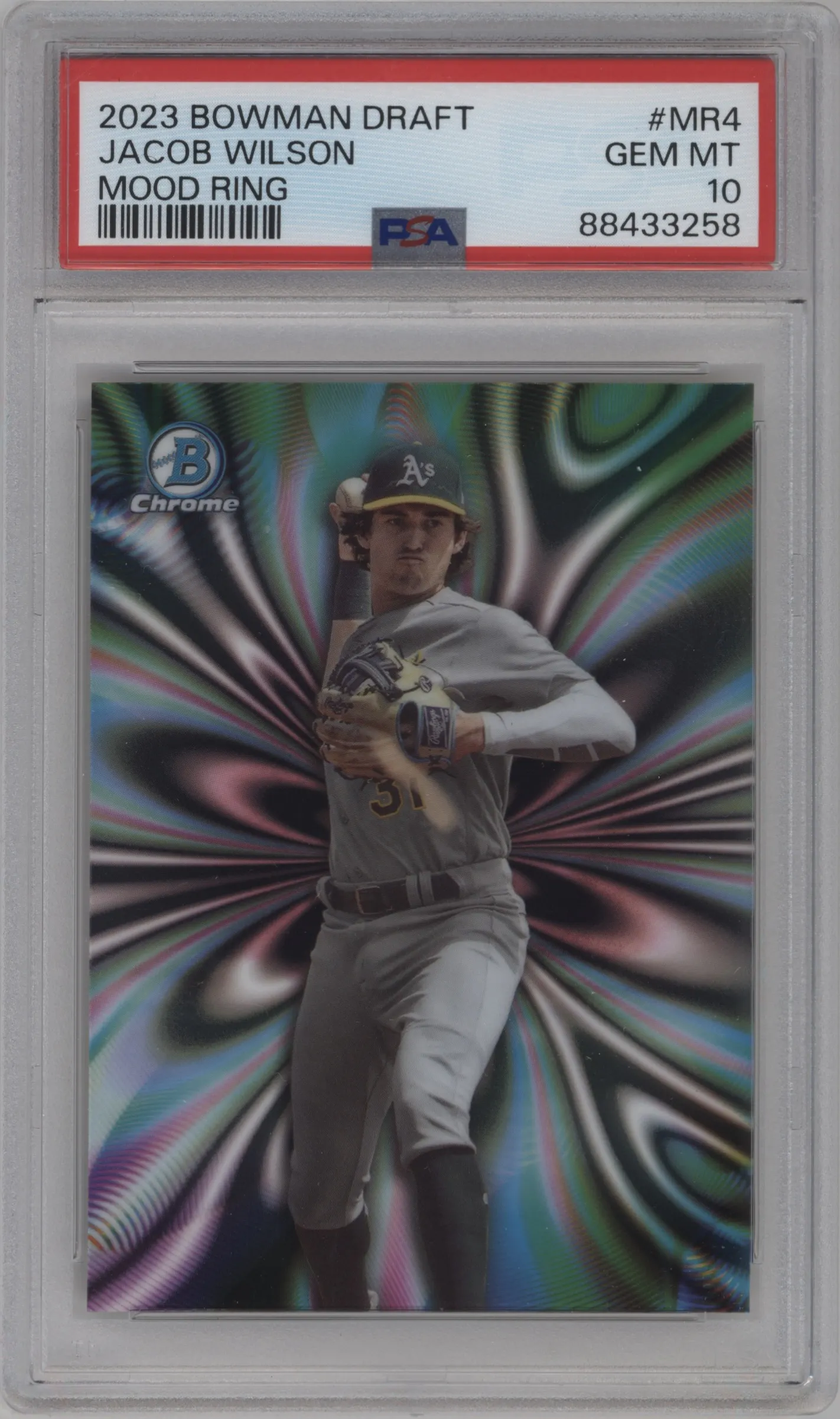 2023 Bowman Draft Mood Ring Jacob Wilson #MR-4 PSA 10