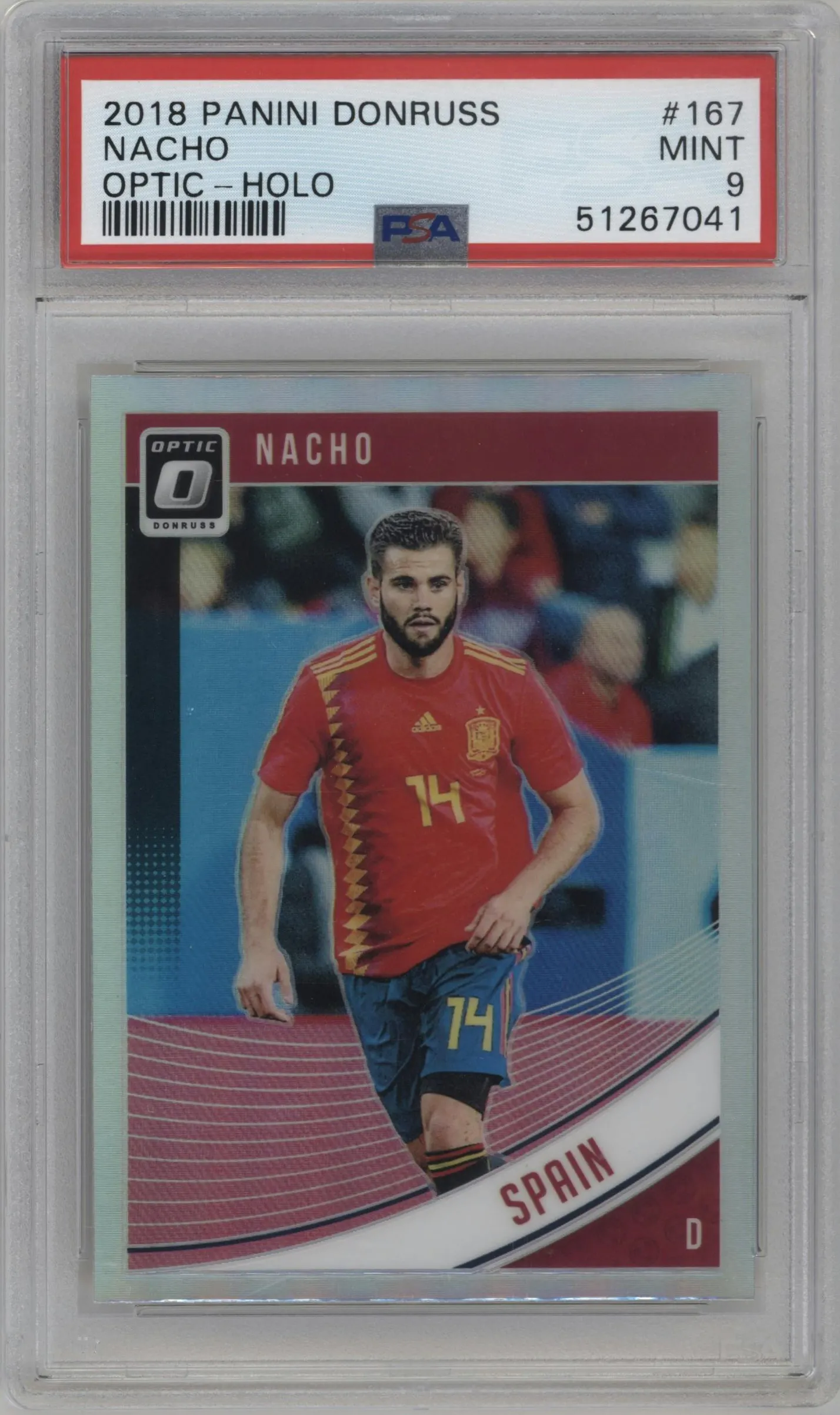 2018 Panini Donruss Optic Nacho Holo #167 PSA 9
