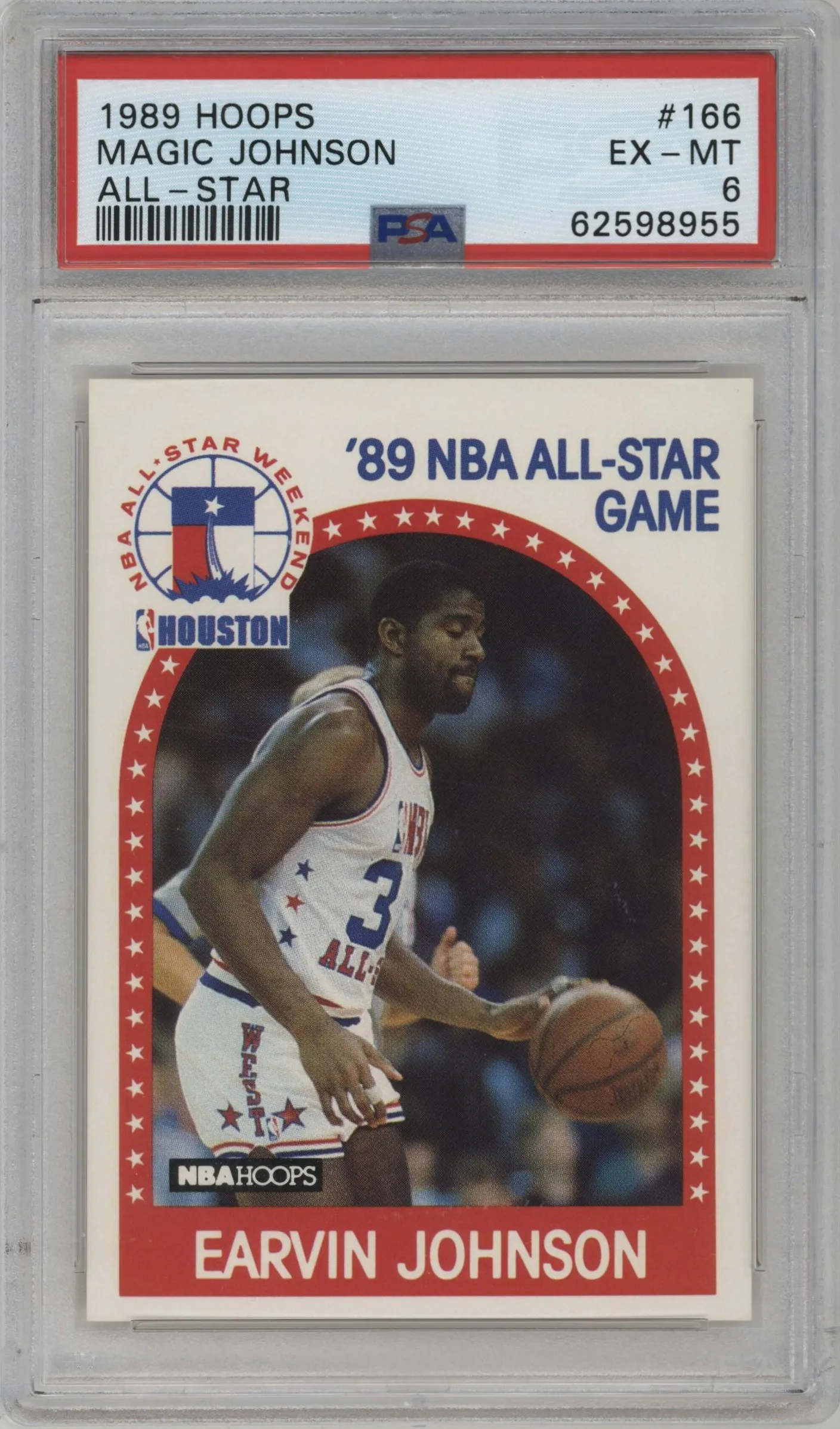 1989 NBA Hoops Earvin Johnson #166 PSA 6