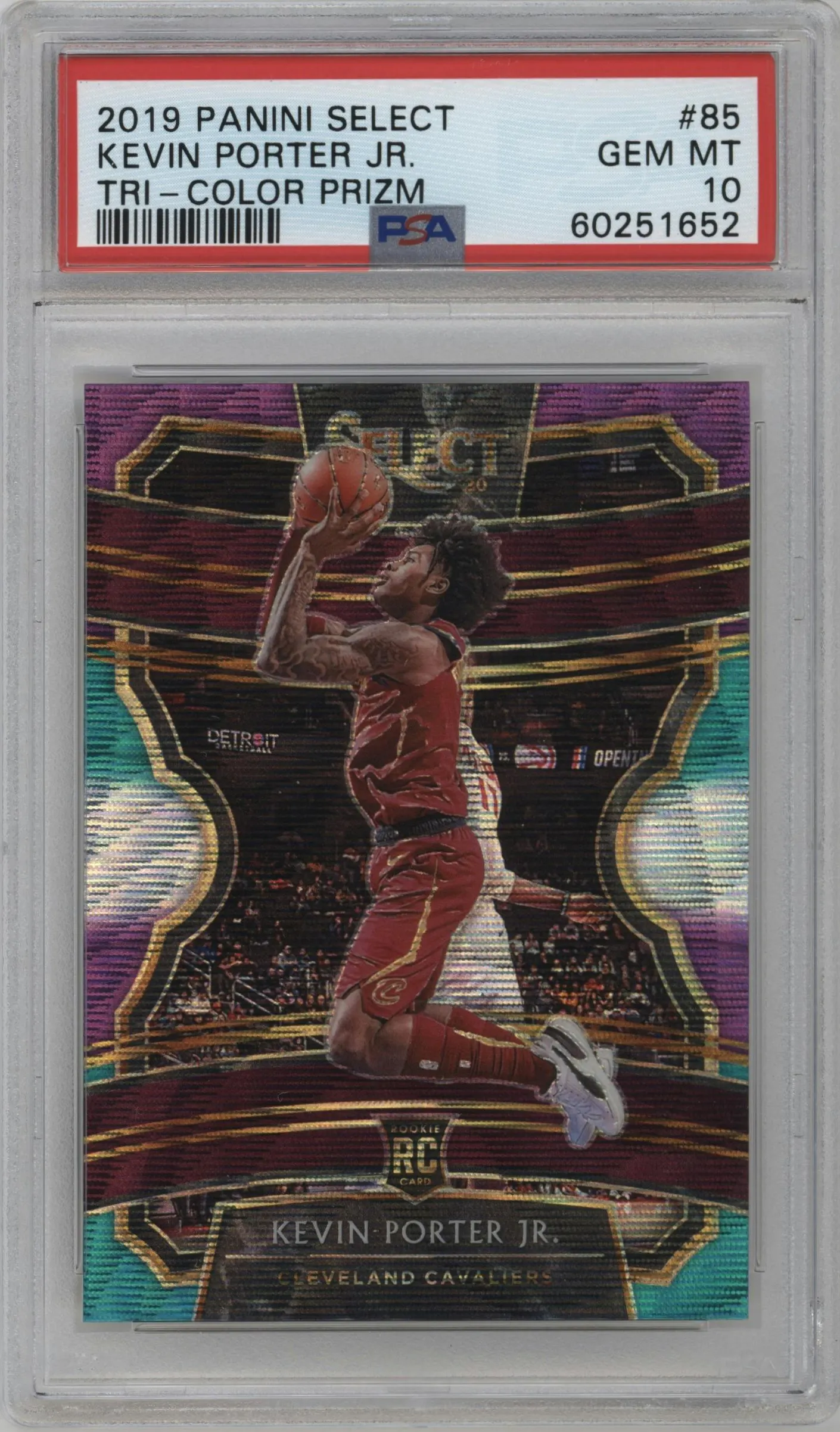 2019 Panini Select Kevin Porter Jr. Tri-Color #85 PSA 10