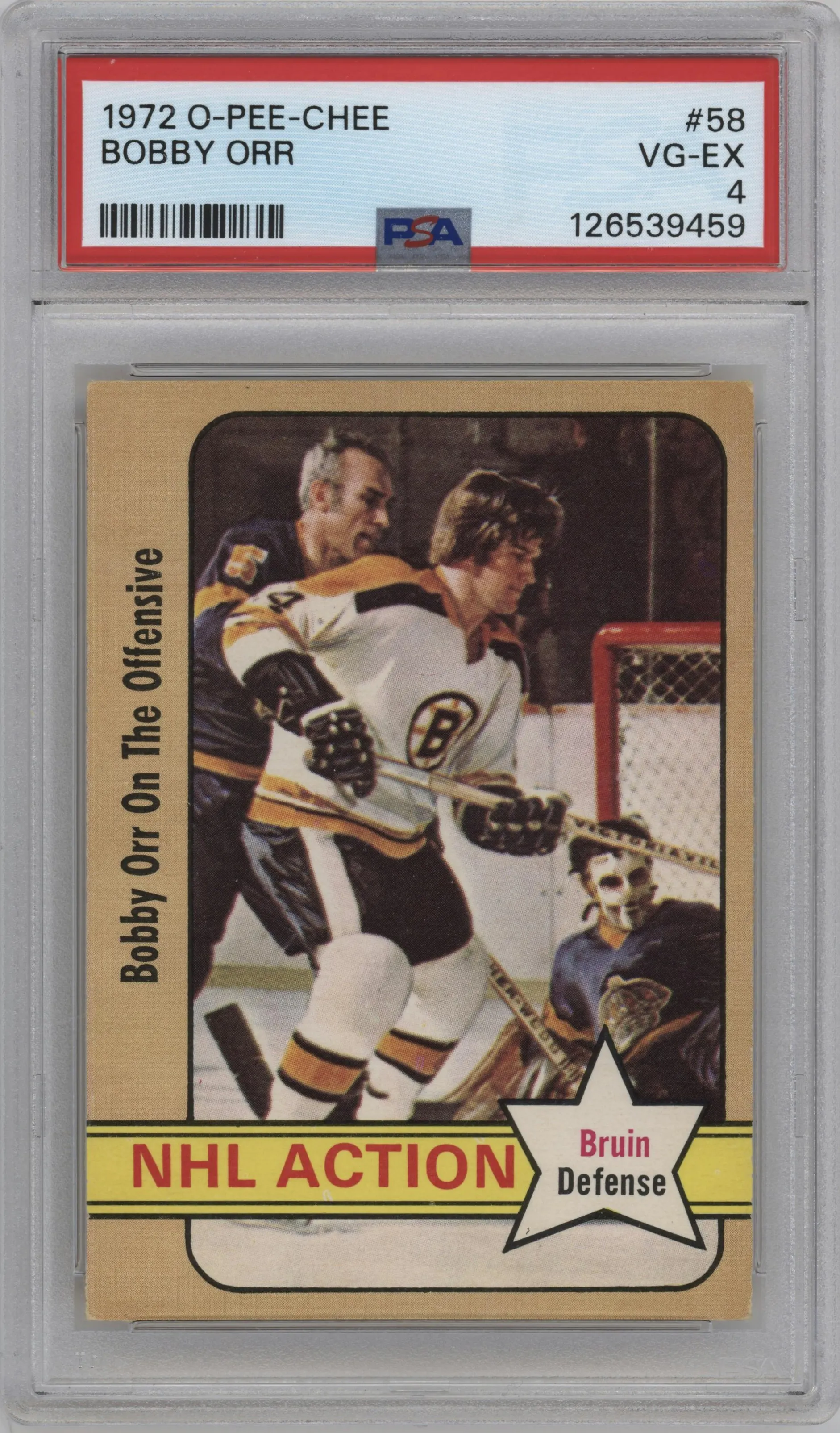 1972 O-Pee-Chee Bobby Orr #58 PSA 4