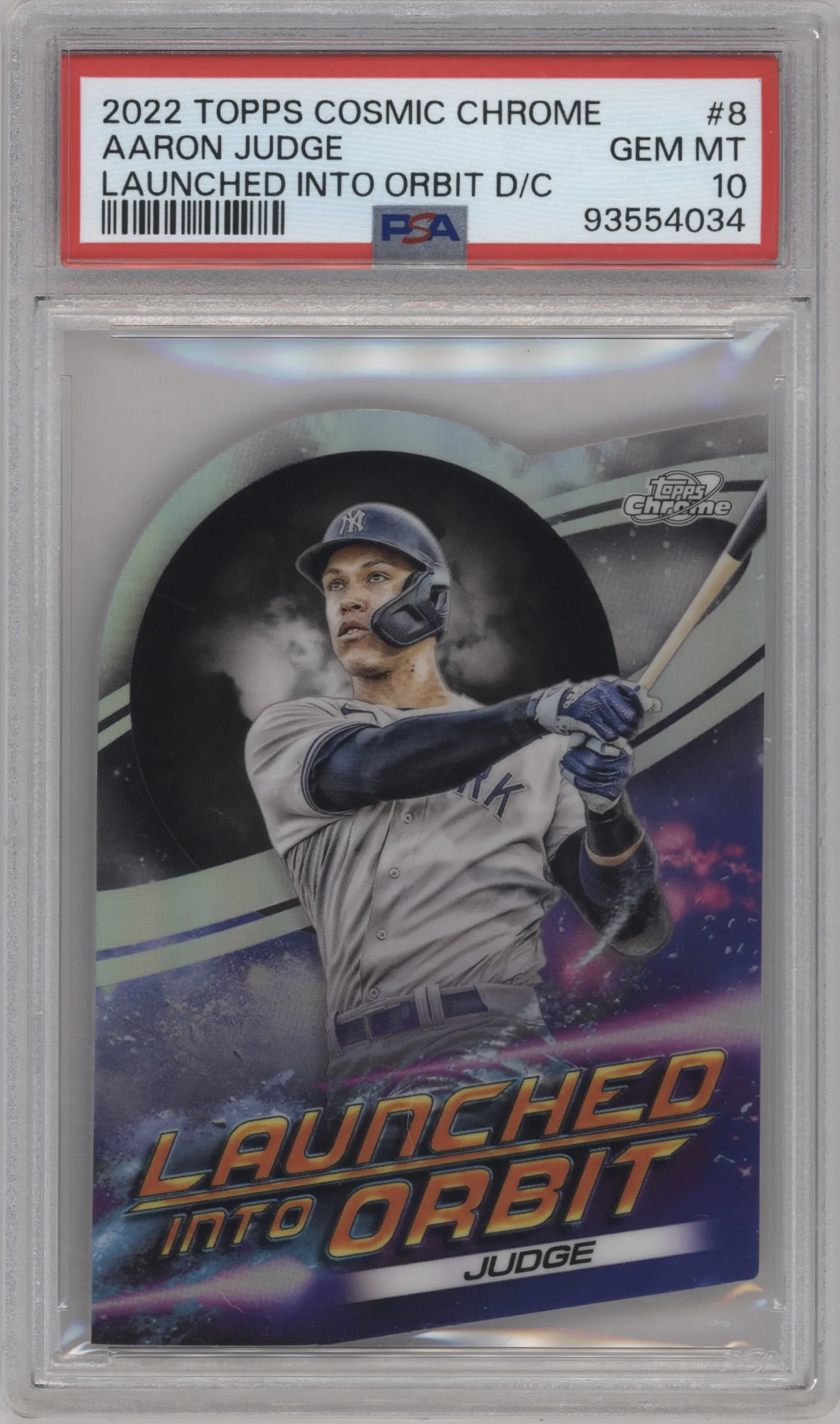 2022 Topps Cosmic Chrome Launched Into Orbit Aaron Judge #LIO-8 PSA 10