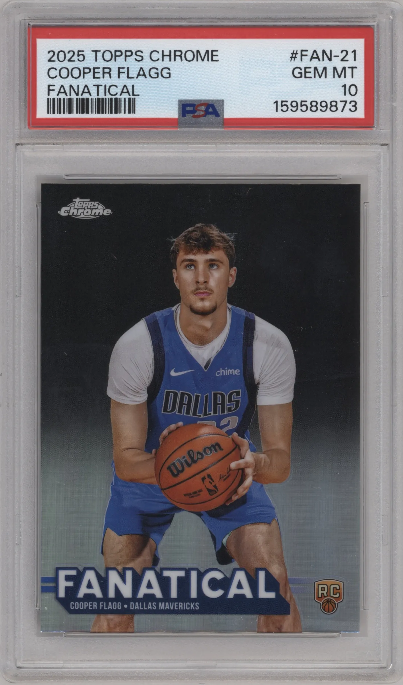 2025 Topps Chrome Fanatical Cooper Flagg #FAN-21  PSA 10