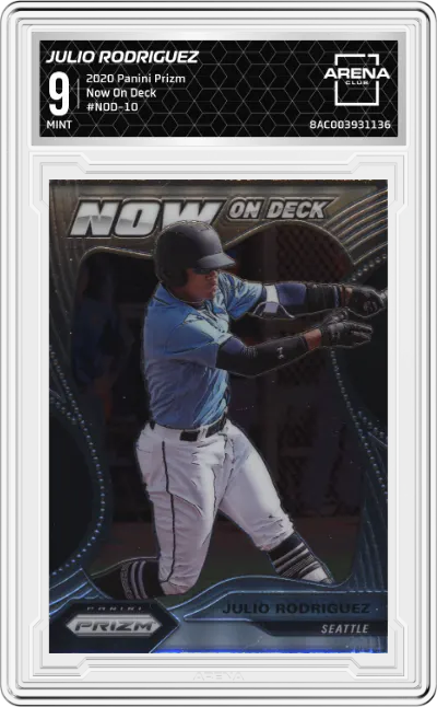 2020 Panini Prizm Now On Deck Julio Rodriguez ARENA CLUB 9