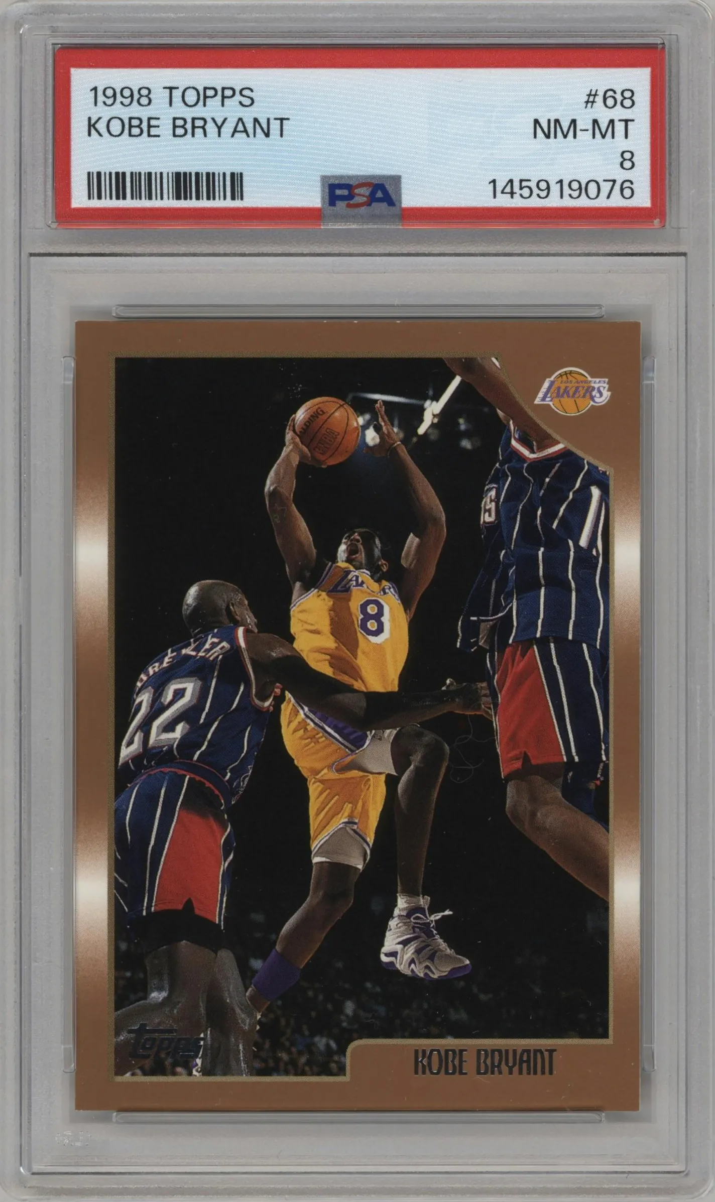 1998 Topps Kobe Bryant #68 PSA 8
