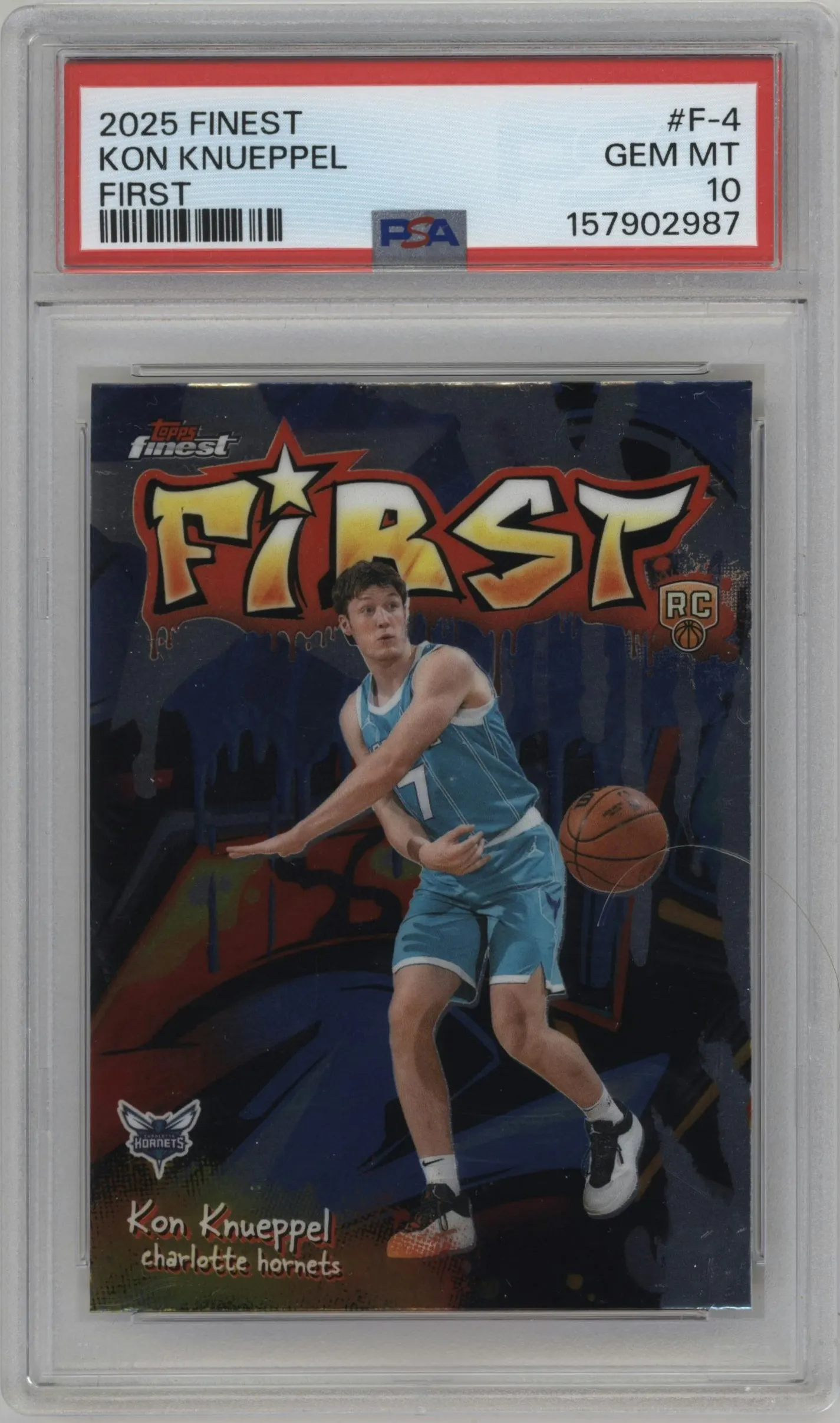 2025 Finest First Kon Knueppel #F-4 PSA 10