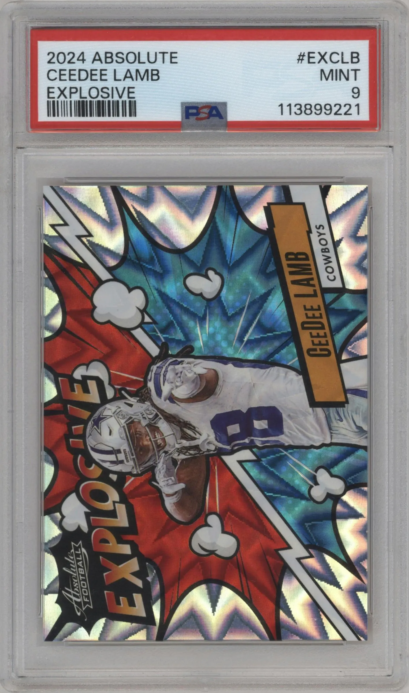 2024 Panini Absolute Explosive CeeDee Lamb #EX-CLB PSA 9