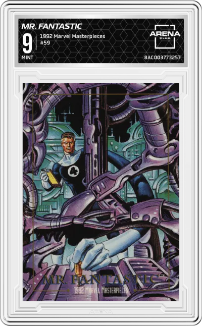 1992 SkyBox Marvel Masterpieces Mr. Fantastic #59 ARENA CLUB 9