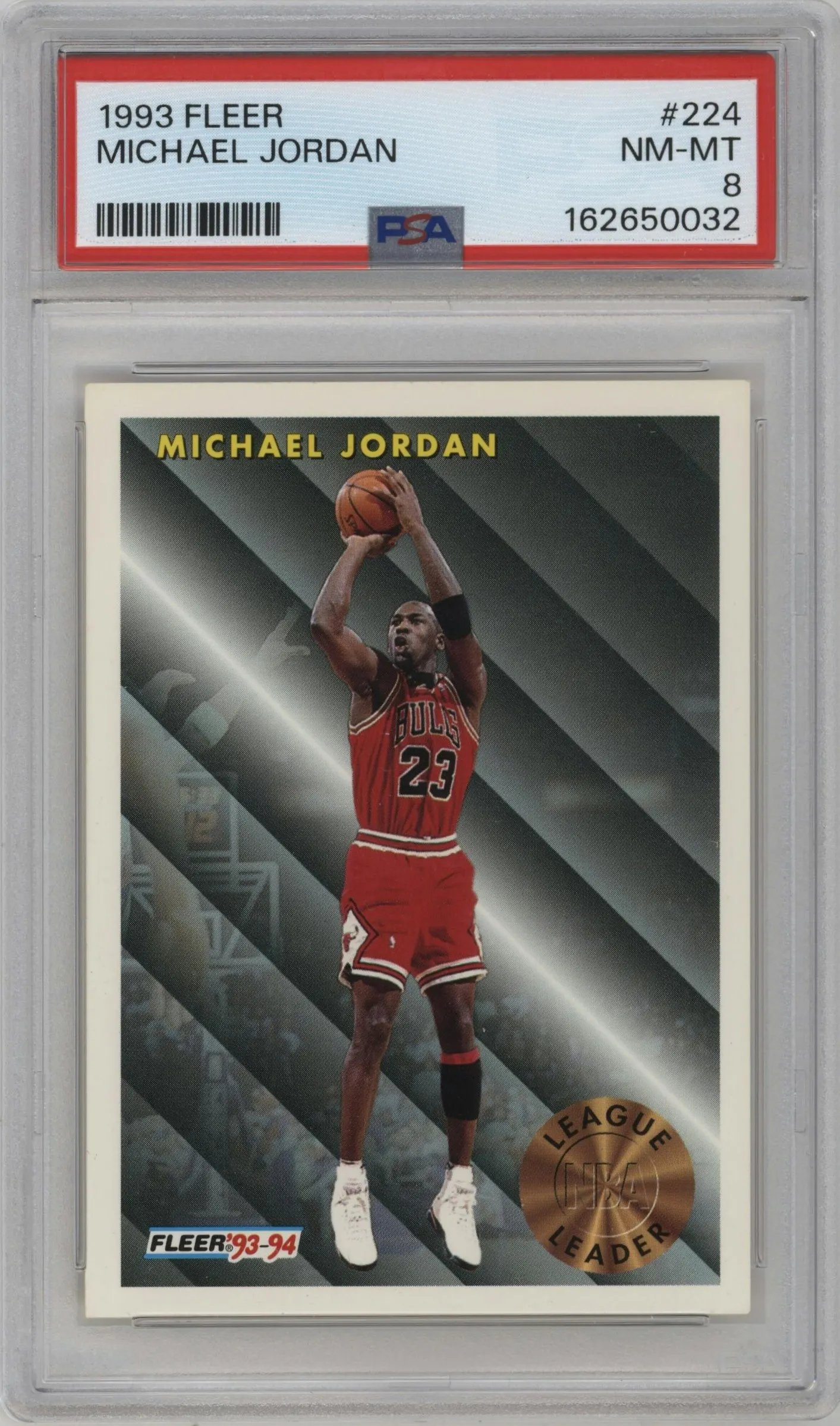 1993 Fleer Michael Jordan #224 PSA 8