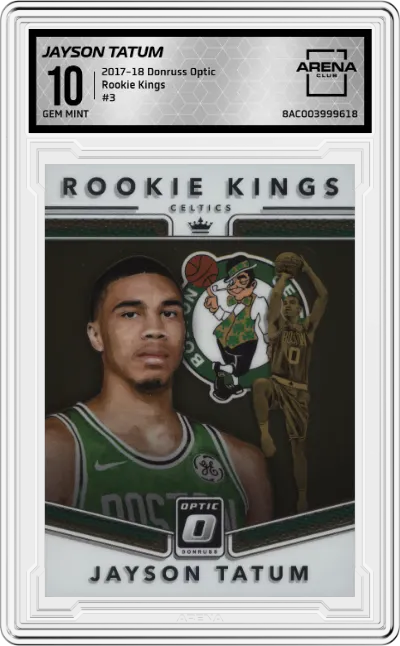 2017 Panini Donruss Optic Rookie Kings Jayson Tatum #3 ARENA CLUB 10
