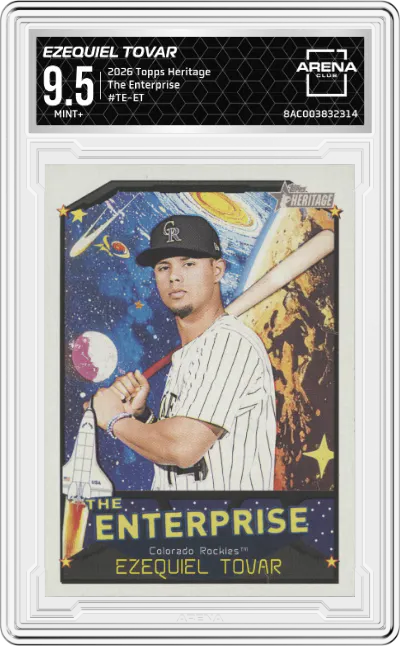 2026 Topps Heritage The Enterprise Ezequiel Tovar ARENA CLUB 9.5