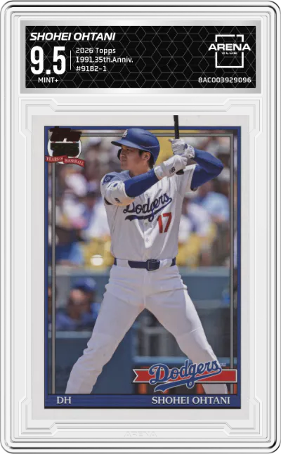 2026 Topps 1991.35th.Anniv. Shohei Ohtani #91B2-1 ARENA CLUB 9.5
