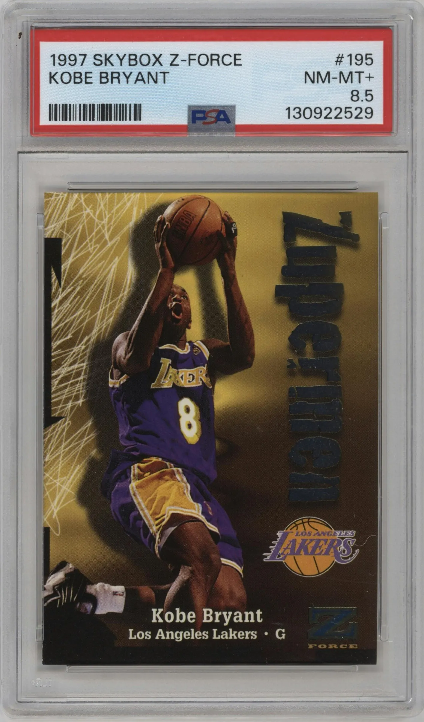 1997 Skybox Z-Force Kobe Bryant #195 PSA 8.5