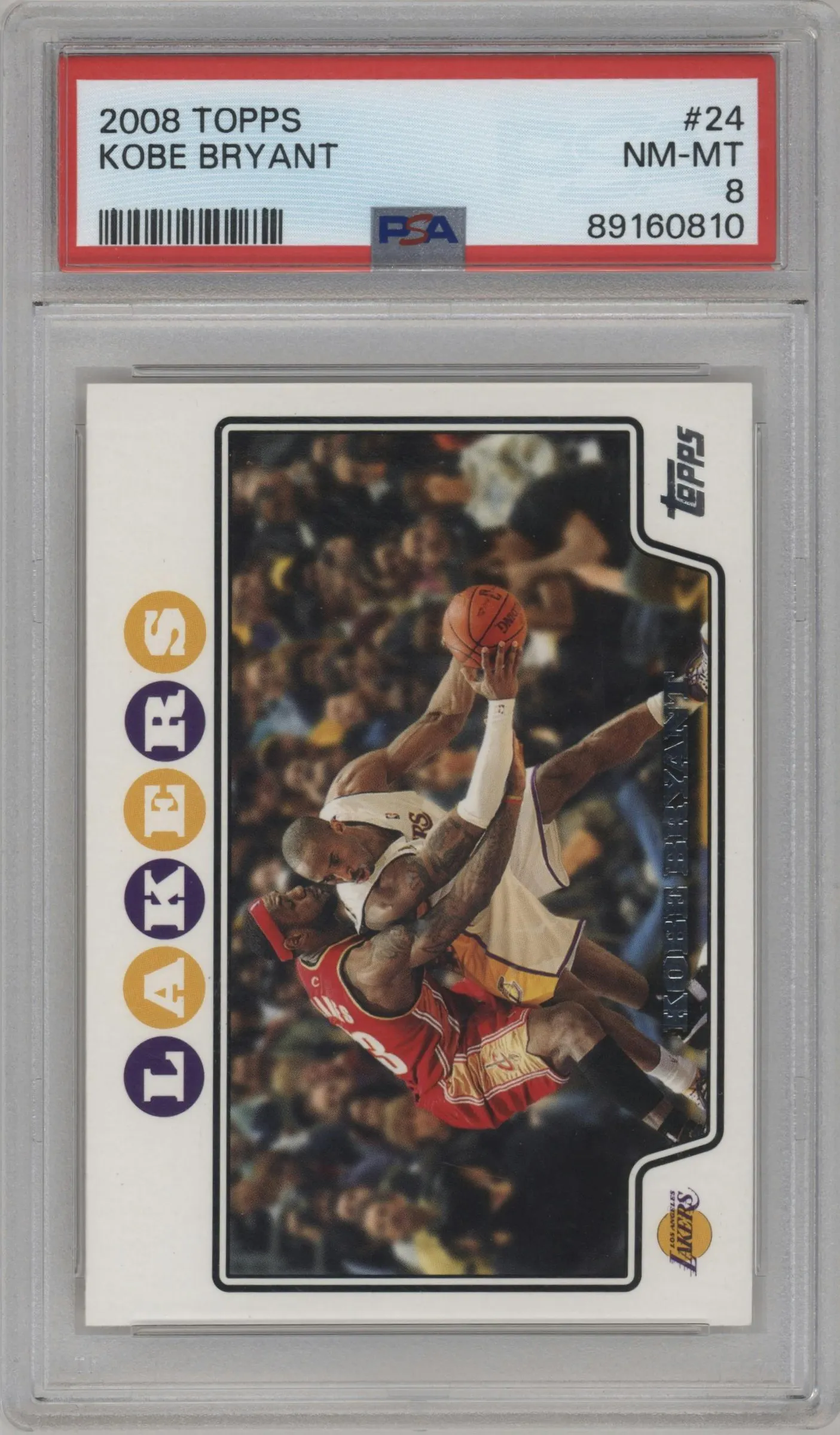 2008 Topps Kobe Bryant PSA 8