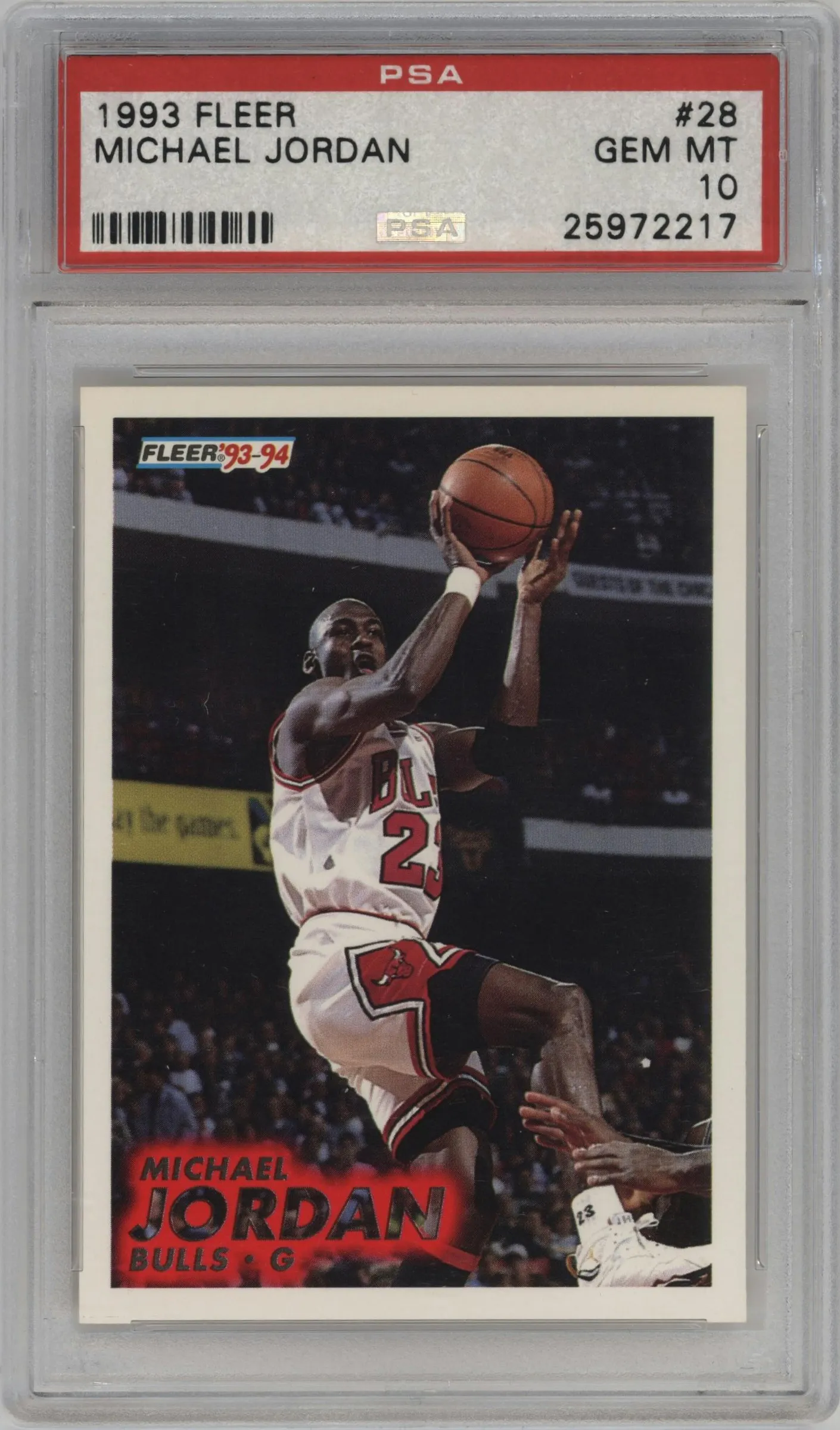 1993 Fleer Michael Jordan #28 PSA 10