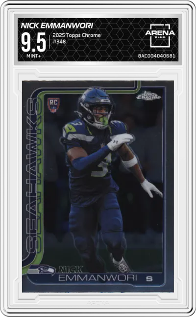 2025 Topps Chrome Nick Emmanwori #348 ARENA CLUB 9.5