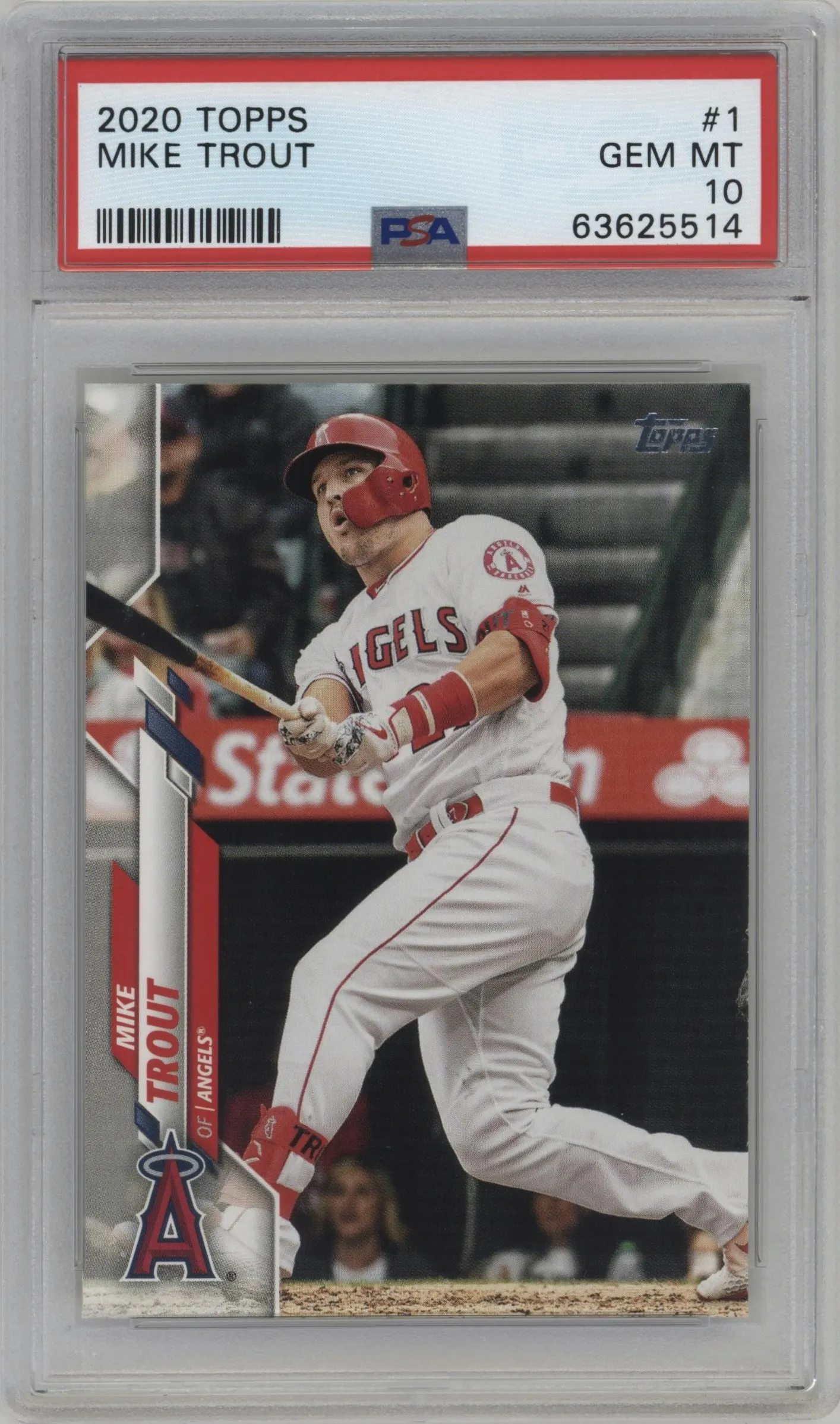 2020 Topps Series 1 Mike Trout #1 PSA 10