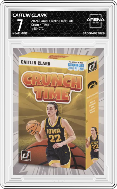 2024 Panini Caitlin Clark Collection Crunch Time Caitlin Clark #SS-CT1 ARENA CLUB 7