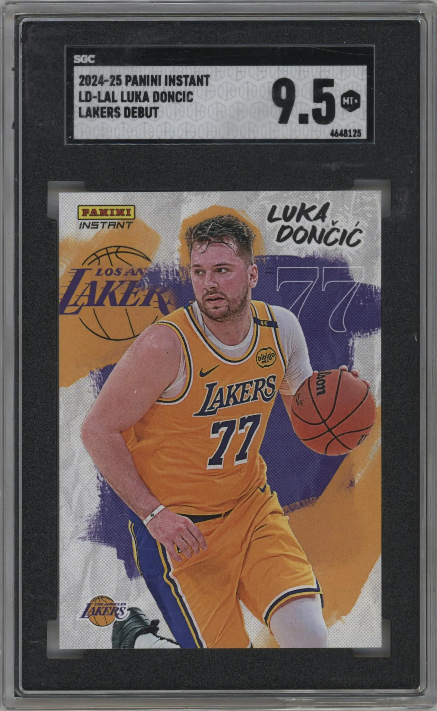 2024 Panini Instant NBA Lakers Debut Luka Doncic #LD-LAL SGC 9.5