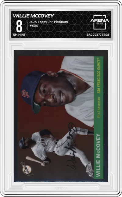 2025 Topps Chrome Platinum Willie McCovey ARENA CLUB 8