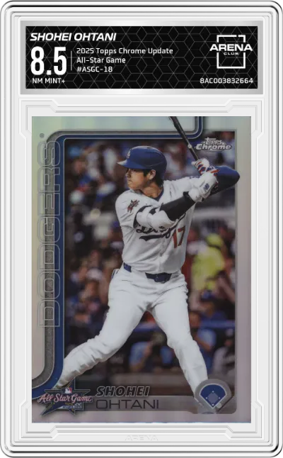 2025 Topps Chrome Update All-Star Game Shohei Ohtani #ASGC-18 ARENA CLUB 8.5