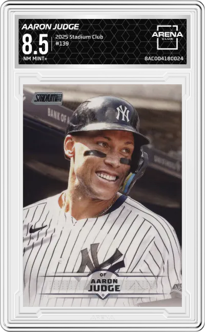 2025 Stadium Club Aaron Judge #139 ARENA CLUB 8.5