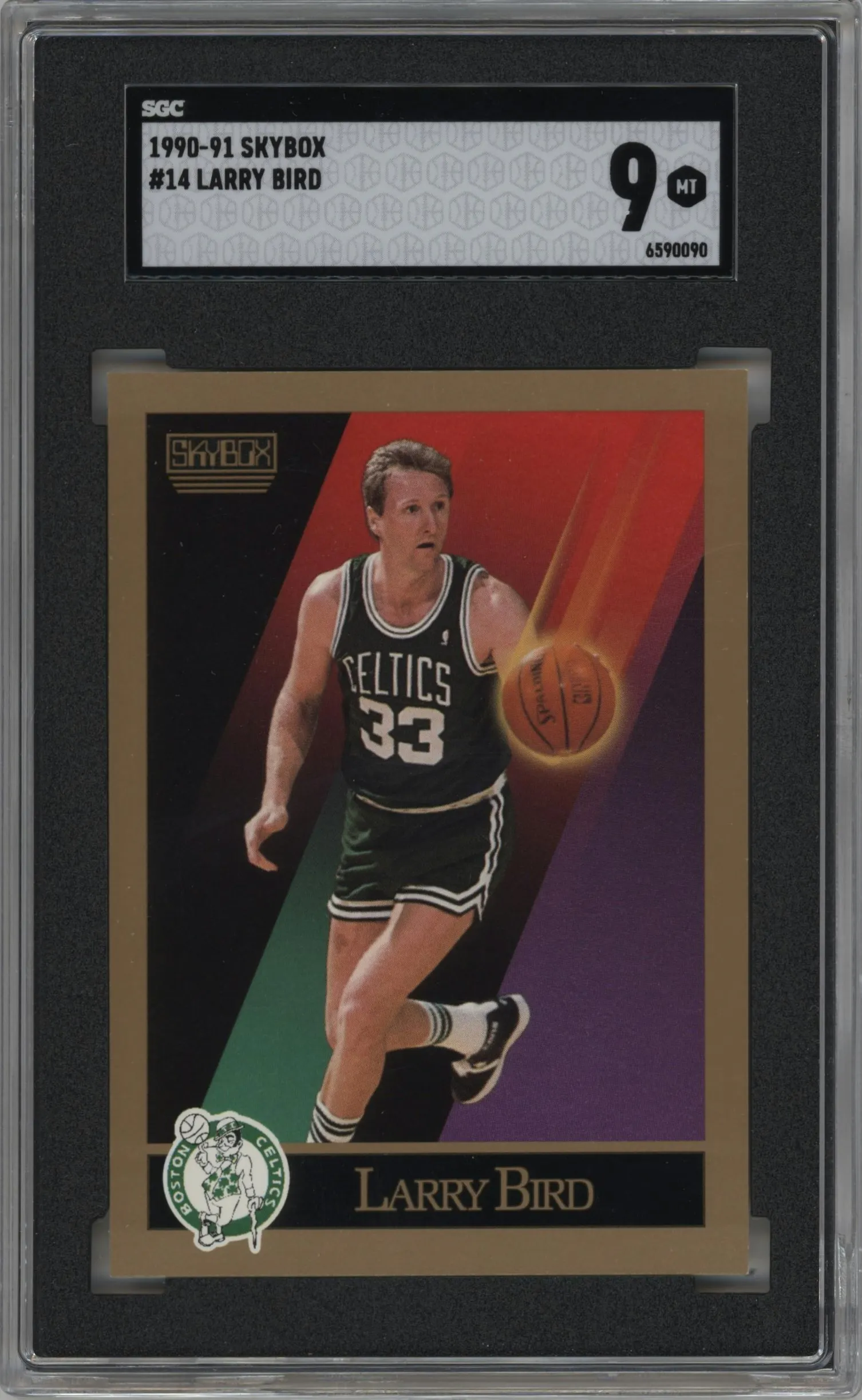 1990 SkyBox Larry Bird #14 SGC 9