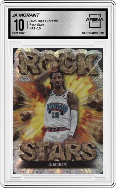 2025 Topps Chrome Rock Stars Ja Morant #RS-10 ARENA CLUB 10