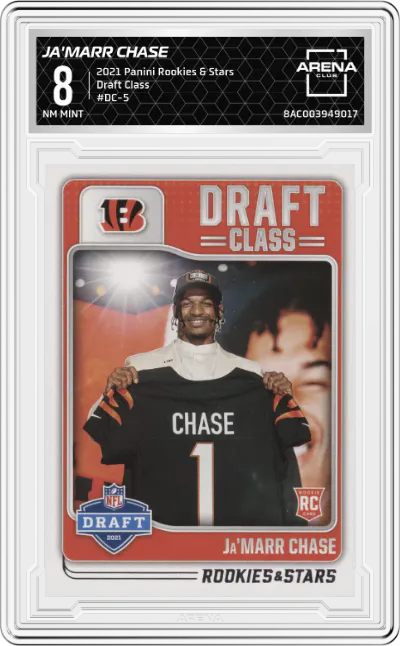 2021 Panini Rookies & Stars Draft Class Ja'Marr Chase #DC-5 ARENA CLUB 8