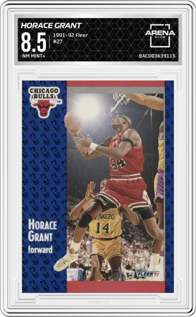 1991 Fleer Horace Grant ARENA CLUB 8.5