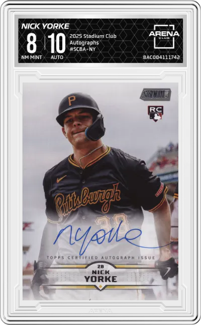 2025 Stadium Club Autographs Nick Yorke #SCBA-NY ARENA CLUB 8