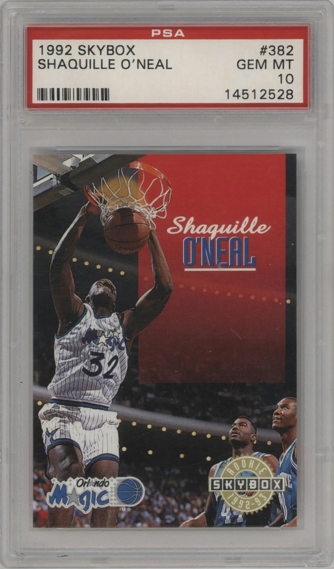 1992 Skybox Shaquille O'Neal #382 PSA 10