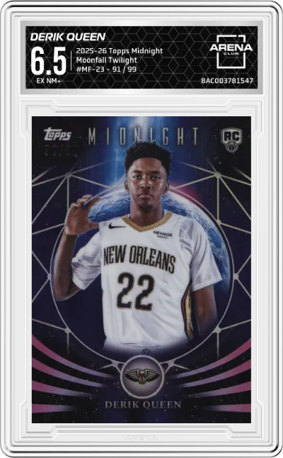 2025 Topps Midnight Moonfall Derik Queen Twilight #MF-23 ARENA CLUB 6.5