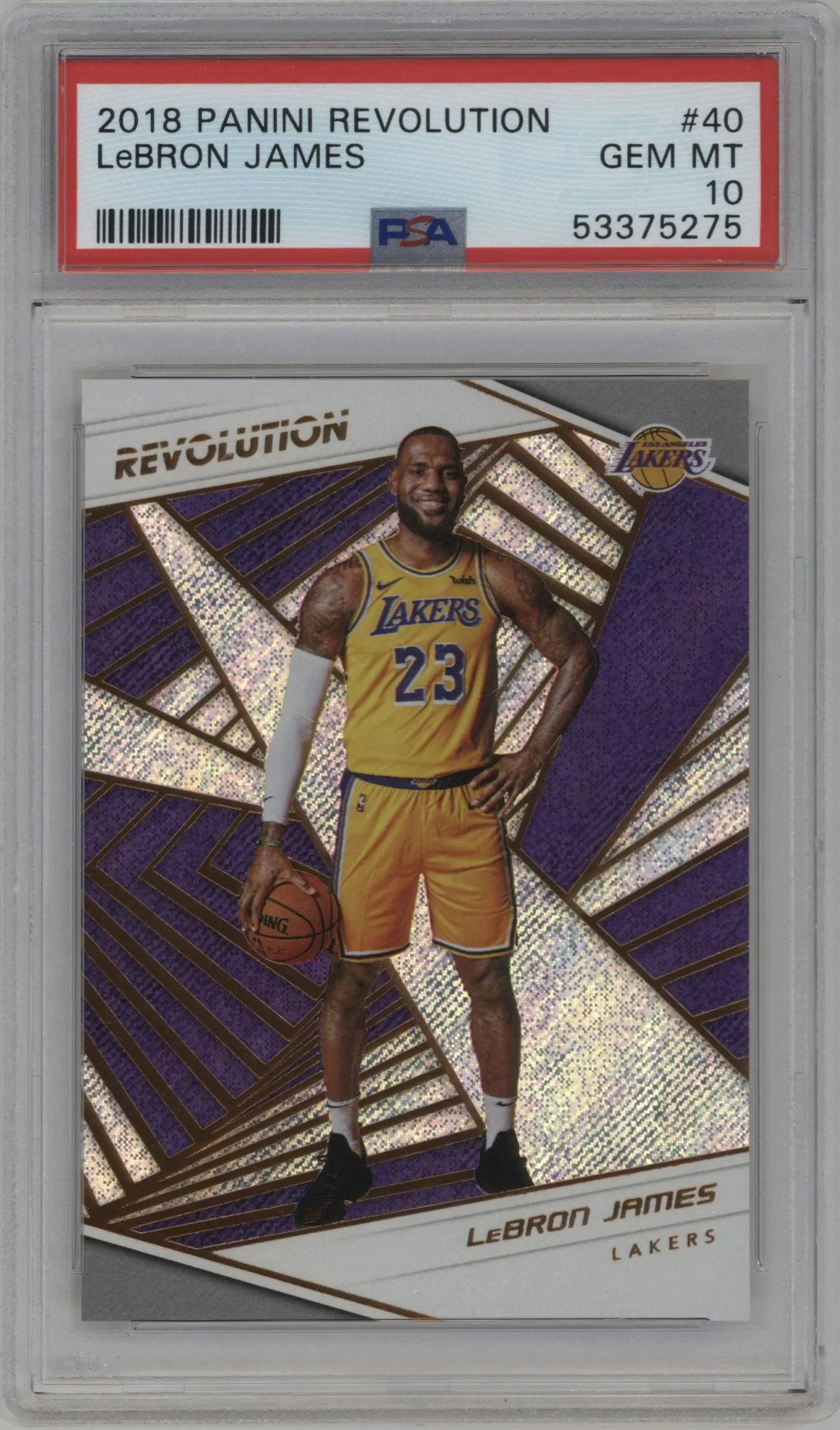 2018 Panini Revolution LeBron James PSA 10