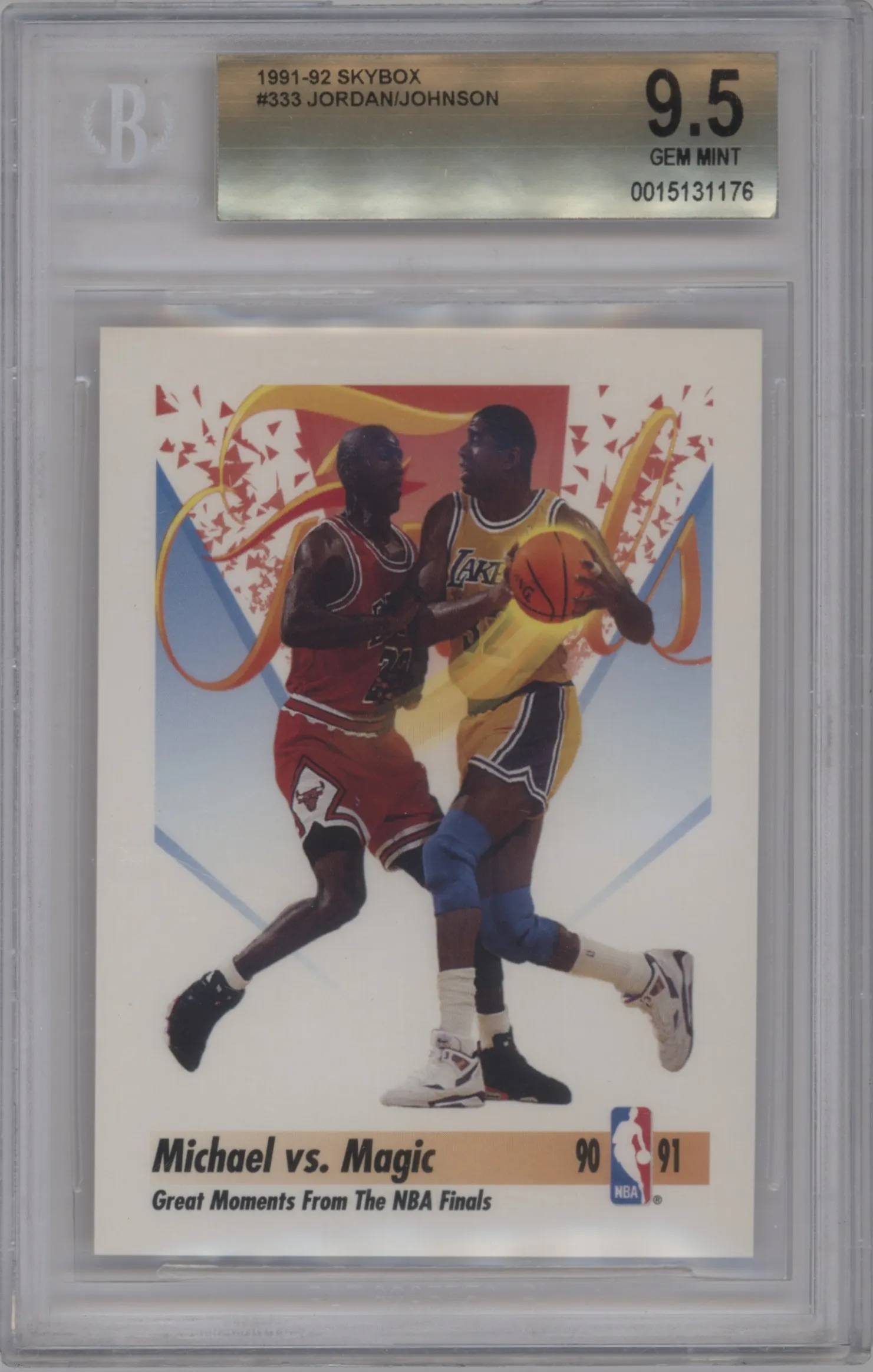 1991 Skybox Michael Jordan/Magic Johnson #333 BGS 9.5