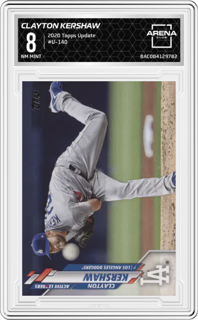 2020 Topps Update Clayton Kershaw #U-140 ARENA CLUB 8