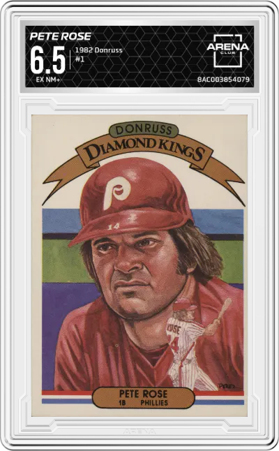 1982 Donruss Pete Rose #1 ARENA CLUB 6.5