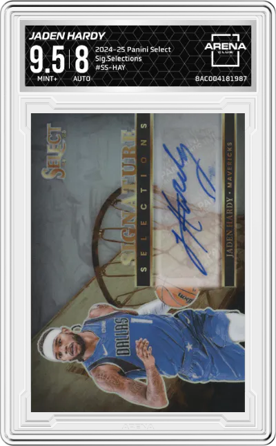 2024 Panini Select Sig.Selections Jaden Hardy #SS-HAY ARENA CLUB 9.5